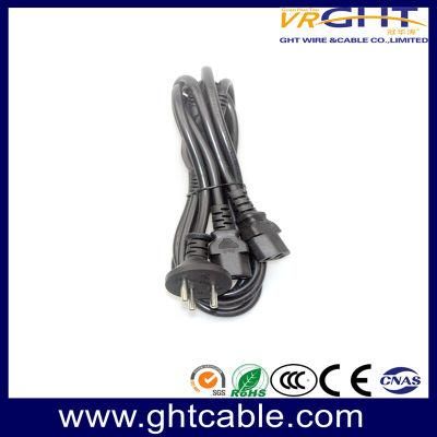 Straight Israel Plug to C13 2 in 1 Power Cable Y Type Splitter Male to Double Female Spliter