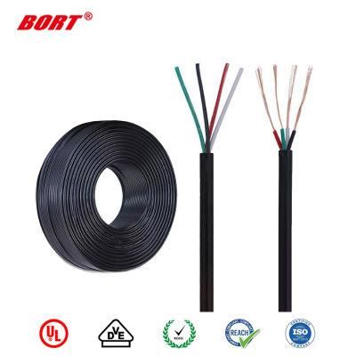 UL2464 22AWG Transparent Wire 2 Core Transparent Round Sheath Wire Light Strip Cable