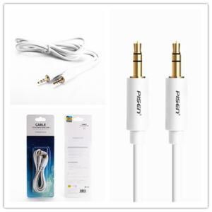 Pisen 1.5m 5FT Super Quality 3.5mm White Stereo Audio Cable