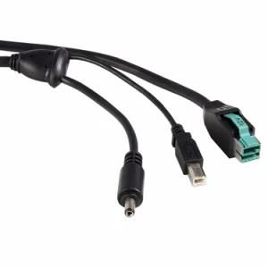 12V Powered USB to Y Cable to USB-B DC5521 DC 5.5X2.1 DC3.5*1.25