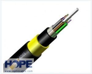 Outdoor Aerial Installation Kevlar Yarn ADSS Fiber Optic Cable with 100m 150m 200m Span