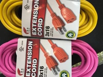 ETL 16/3 Power Cables/Outdoor Power Cords/Extension Cord
