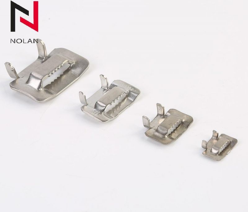 Electric Cable Clamp 304 Stainless Steel Buckles for Banding Strap Stainless Steel Buckle