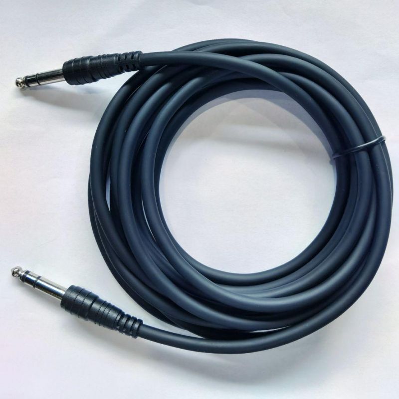 6.35mm Male to Male Stereo Plug Guitar Cable