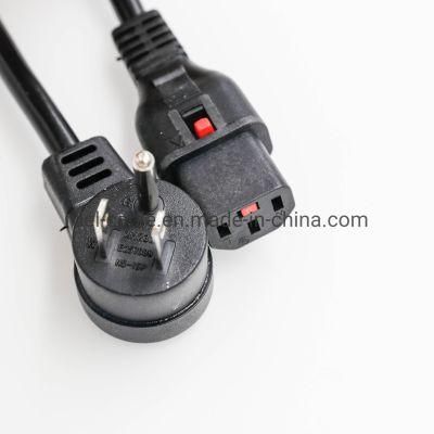 NEMA 5-15p UL Approved Us Power Cord with IEC 60320 C13 Locking