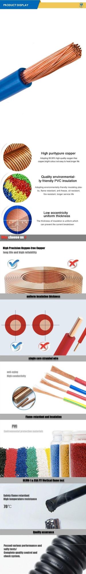 RV General Purpose Single Core Soft Conductor House Building Electric Wire