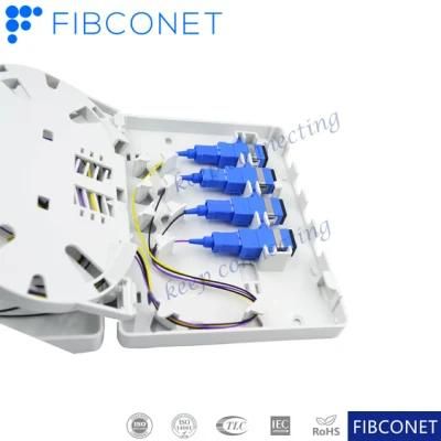 4 Ports Mini Case Fiber Optic Junction Box Spicing Box