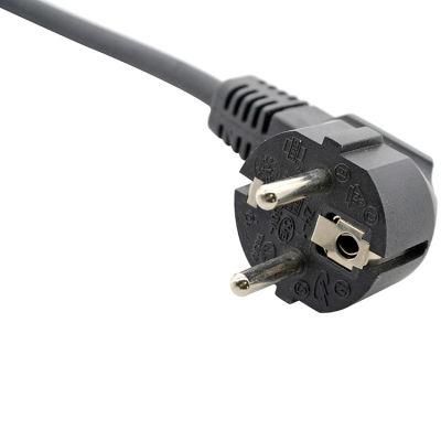 VDE Certified Cee7/7 Schuko Plug AC Power Cord with H03VV-F H05VV-F H05rn-F H07rn-F Cable
