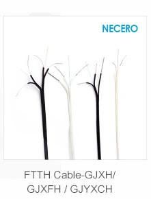 SM G657A1 hytrel tight buffer with double jacket 1 core indoor fiber optic cable with double PU sheath