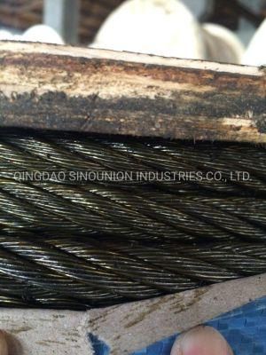 6X37 7X19 6X24 Ungalvanized Steel Wire Rope DIN3055