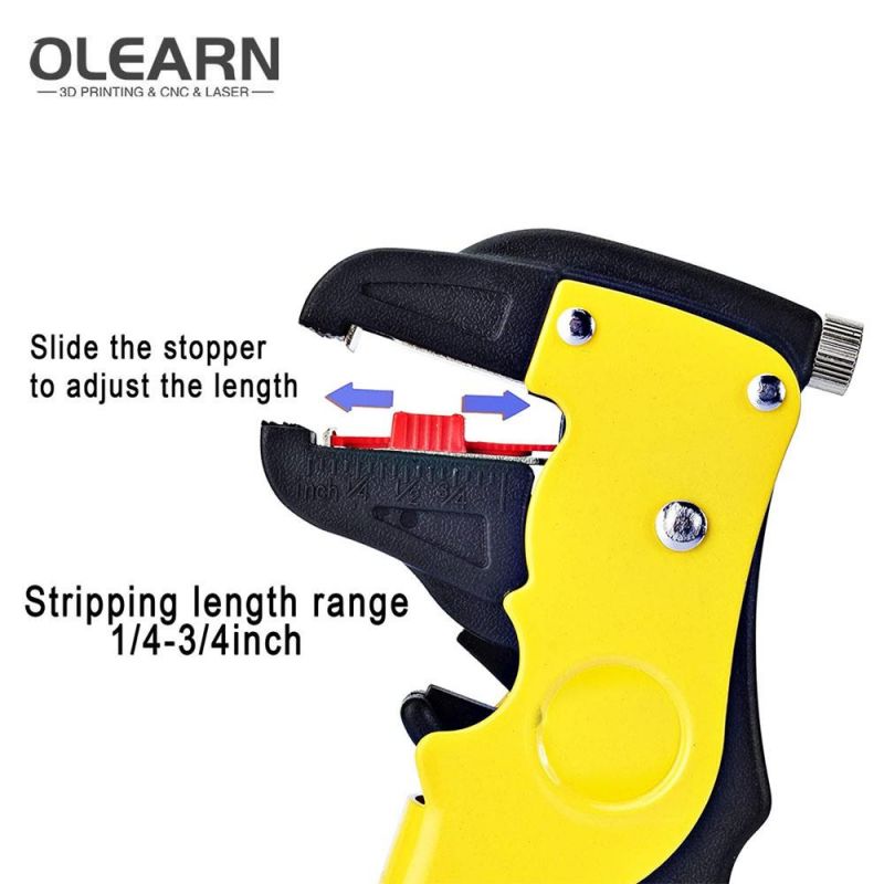 Olearn Wire Stripper with Cutter Wire Stripping Tool 10-24AWG for Flat Ribbon Cable Wire Electrical Automotive Repair