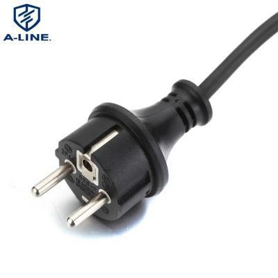 European Standard IP44 Waterproof 3 Pins Straight Power Cord Factory