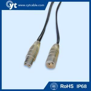 Transparent 2pin Male and Female Waterproof Connector Cable