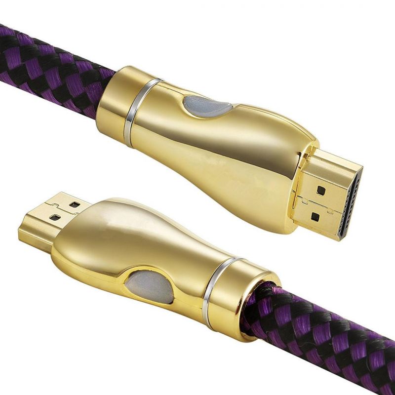 Zinc alloy shell HDMI 8K cable high speed 8K HDMI CABLE Certificate Ultra High Speed HDMI 2.1 Cable for Apple TV 4K 8K HDR TV