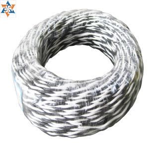 White and Black Color Twist Electrical Wire 2X0.75mm2