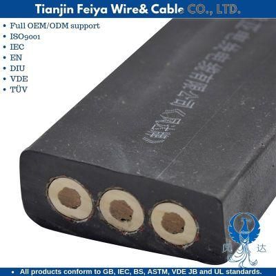 H07rn-F 300/500V Manufacturer Electrical Wire Flat Cable Multi-Core PVC Wire and Cable Flexible Electric Flat Wire Aluminium Cable