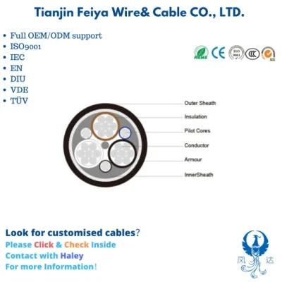 Ho1n2-D VDE 0250 Part 813 Ntswoeu 0.6/1kv E-Loader Control Cable Electric Coaxial Waterproof Rubber Cable
