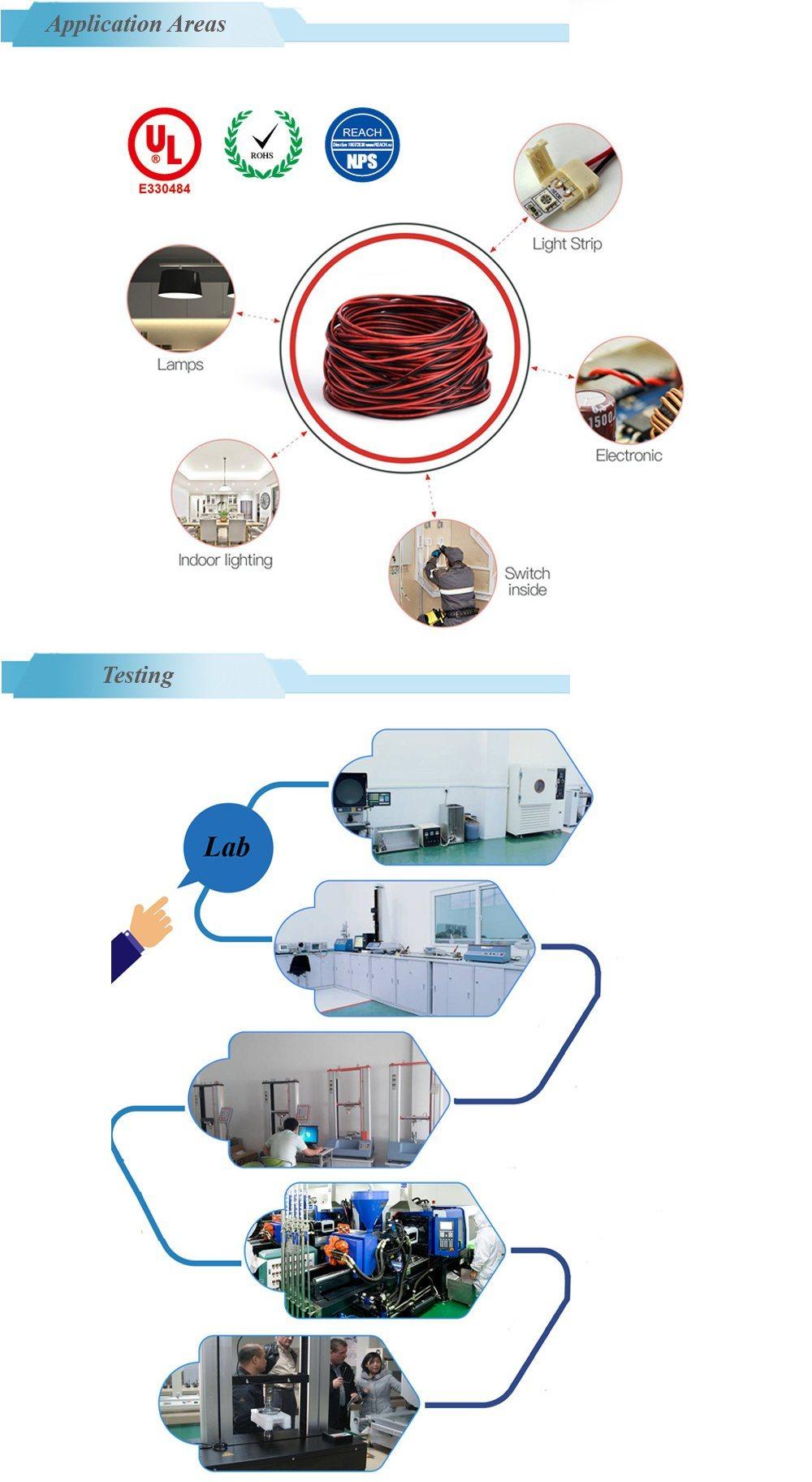 Flat Ribbon UL21016 Thhn Wire Electronics Cable