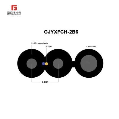 FTTH Outdoor 4 Core G657A1 G657A2 Gjyxch GJYXFCH Drop Fiber Optic Cable