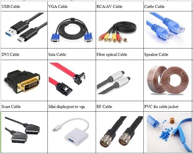 Audio Cable Moulding Type of 3 RCA to 3 RCA Cable 1.0m 1.5m