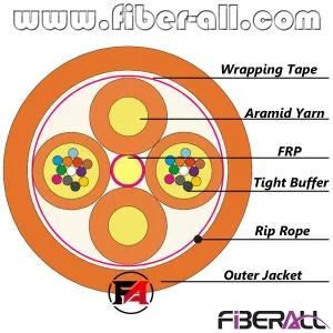 Indoor Unit Distribution Optical Fiber Cable with 24 Tight Buffer