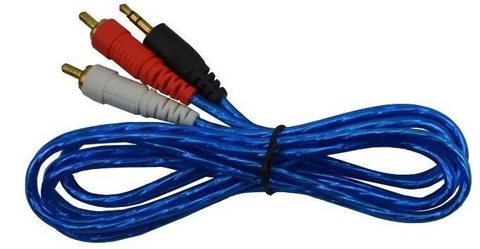 Blue Color Transparent 3r-3r/3RCA/RCA Cable with Al Foil