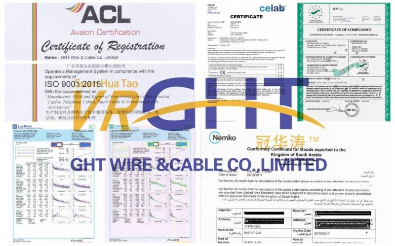 0.7mmccs, 4.8mmfpe, 48*0.12mmalmg, Od: 6.6mm Black PVC (RG6) Coaxial Cable