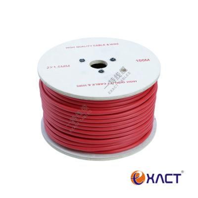 2C 1.0mm2 solid Pure copper conductor shielded red PVC twisted pair fire alarm cable