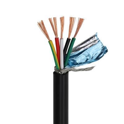 UL21309 5 Core Copper Conductor PE Insulation Frpe Jacket Double Shielded Computer Cable