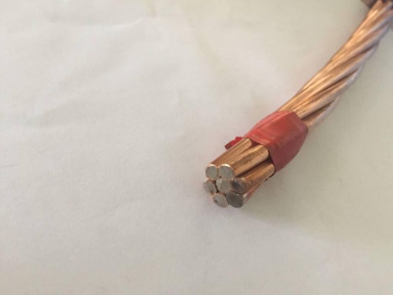 Conductivity 21% 30% 40% Iacs CCS Copper Clad Steel Stranded Wire Earth Wire