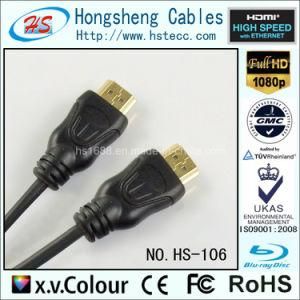 Black Color and Multimedia Application HDTV HDMI Cable