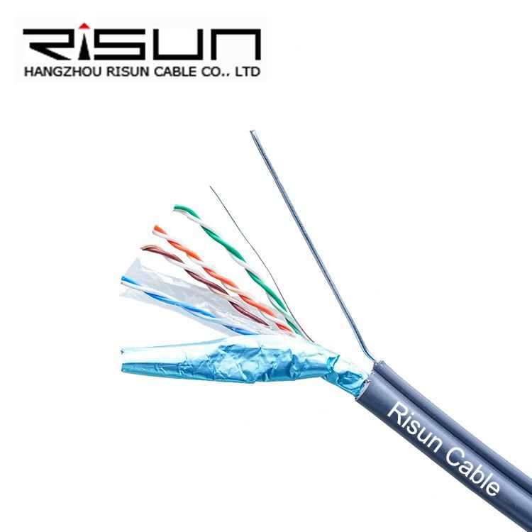 F/UTP Cat 5e Bc LSZH Twisted Pair Steel Messenger Cable