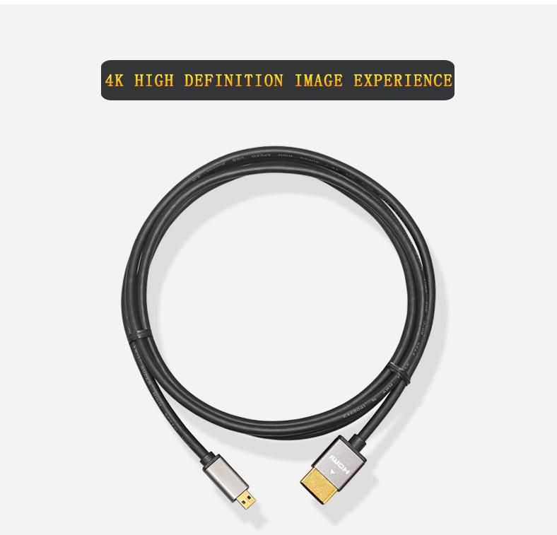 1m 1.5m 2m 3m Ultra slim 4K mirco hdmi to hdmi cables