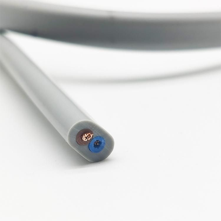 Flexible CE VDE H03vvh2-F Cable PVC Flat Cable Flame Retardant 300/300V