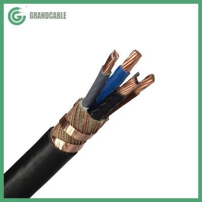 4X120mm2 NYCWY PVC Insulated with concentric copper conductor screen 0.6/1kV Power Cable