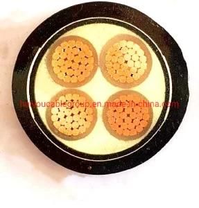 4 Cores Oxygen Free Copper Core XLPE/Sta/PVC LV Power Cable
