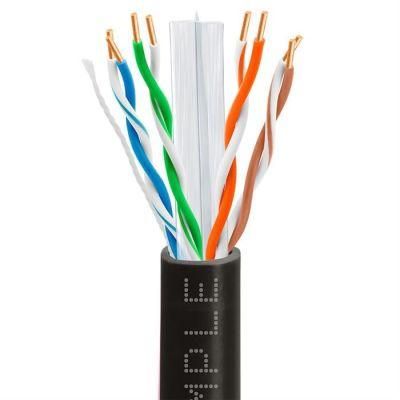 CAT6 Bulk Ethernet/LAN Cable 23AWG CCA 550MHz 1000 Feet Black