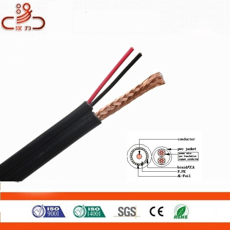 Rg11 Coaxial Cable+Steel Wire/Coaxial Cable Rg59 RG6