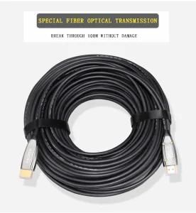 Posh Support 4K at 60Hz 18gbps 2.0 Version Fiber Aoc HDMI Optical Cable Type a to Type D