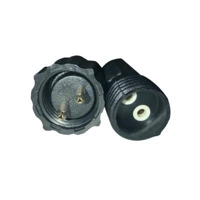 IP67 2*1.8mm Pin PVC Male Female Waterproof Connector High Low Voltage for Street Light
