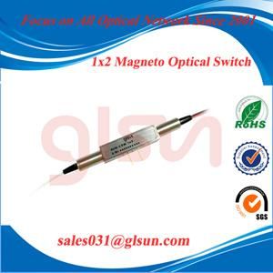 Magneto-Optic Switch, Single Stage Unidirectional 1X2, Miniature Size, Ultra-High Reliability