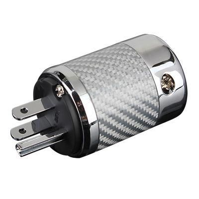 Hi-End HiFi Rhodium Us AC Power Plug Connector 15V/125V