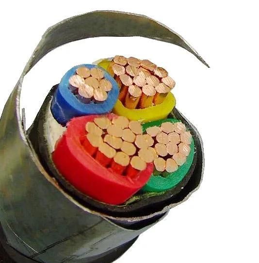 Electric Cable Copper Cu/XLPE/LSZH/Sta/Fr 4X10 5X4 Sqmm Steel Tape Armoured 0.6/1kv