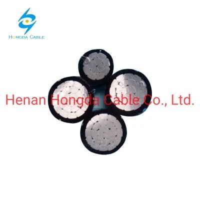 600V 3 X 150+70mm Aerial Service Drop AAC Conductor ABC Cable