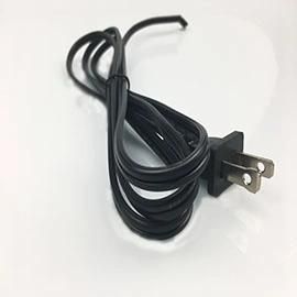 UL 2 Pin Us Power Plug with Customized Length Power Cord for Table Lamp/Electric Fan/TV