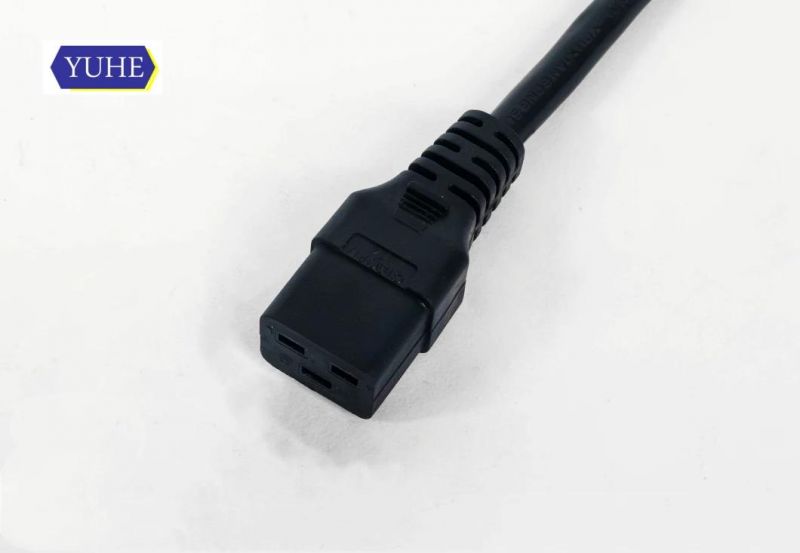 Asta Approval BS1363 British 3 Lead White Black Earth Pin Fused Plug 1.0 1.25 1.50mm C19 Comnector Power Cable