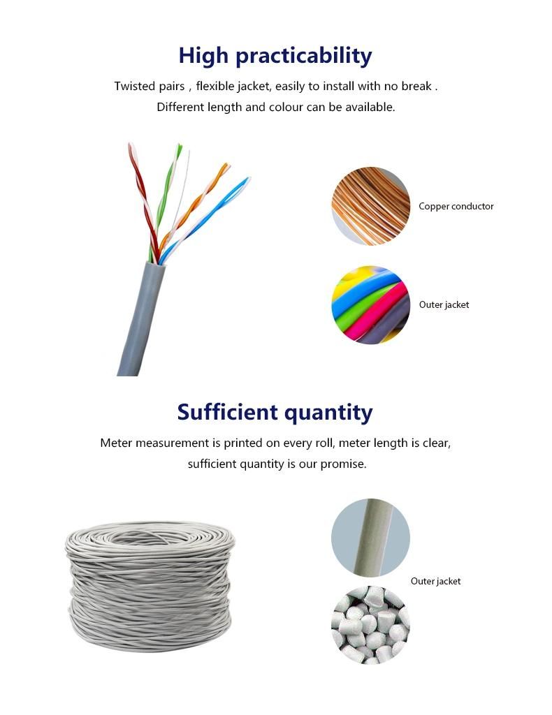 High Quality Communication Cable Cat 6 550MHz CAT6 Cable Suppliers