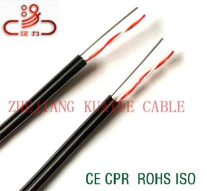 Triangle Drop Wire 2c 22AWG and 1.2mm Steel Wire