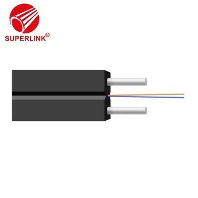 Fiber Optic Cable 2 Core FTTH Drop Cable Indoor/Outdoor Single Mode Fiber Optical Cable with Steel Wire
