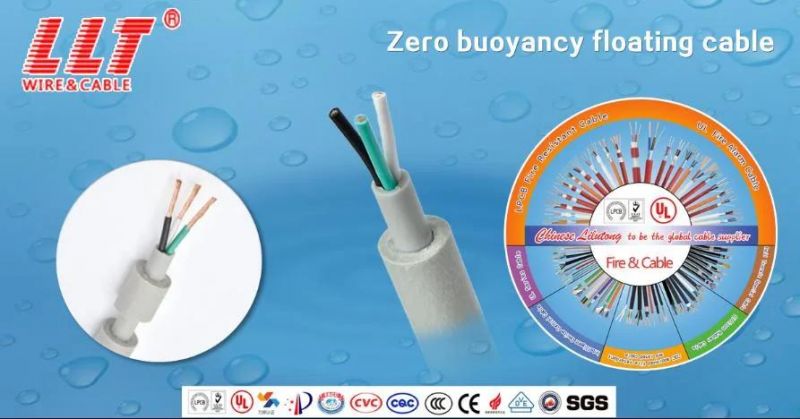 PUR Foam Underwater Power and Control Buoyancy Cables Used for Swimming Pool and Aquarium